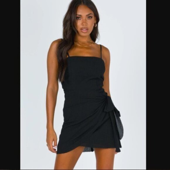 Princess Polly Dresses & Skirts - Princess Polly Forest Hunt Black Mini Dress 2